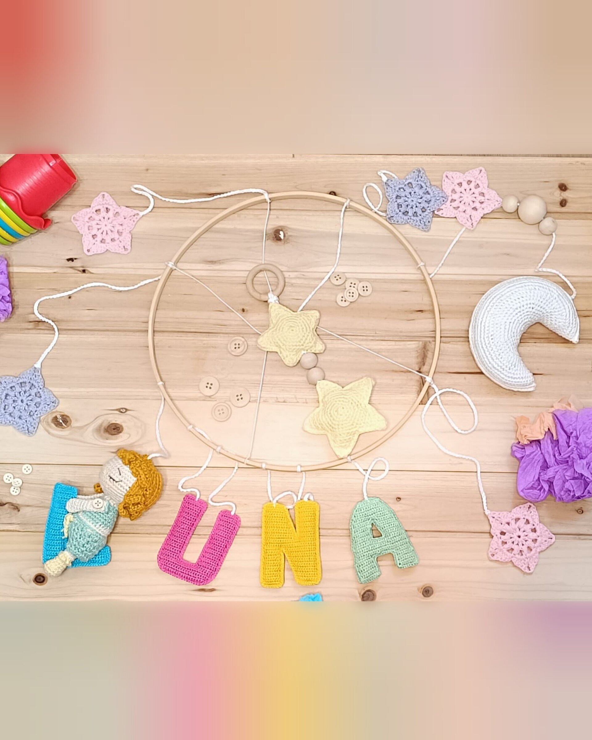 Móvil de cuna personalizado "Sueños Mágicos" - 4